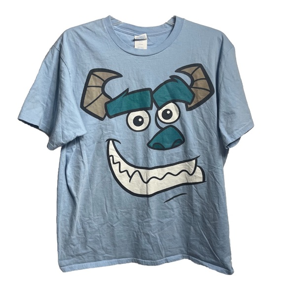 Disney Pixar MONSTERS INC Sully Big Face Graphic T Shirt Men's Size Large - Picture 1 of 4